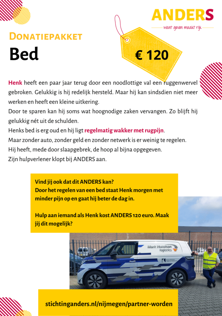 Donatiepakket bed